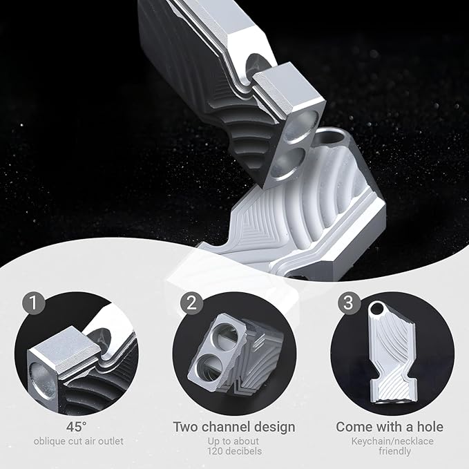 Emergency Whistle with Lanyard - 120dB High Decibel Emergency Safety Whistle for Hiking, Camping, Boating, Fishing, Kayaking and Rescue Signaling.