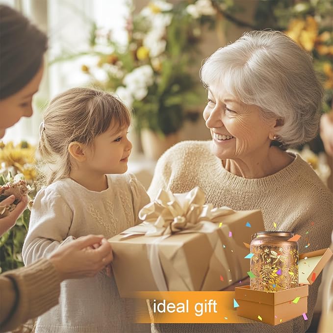 Dragonfly Solar Lights Outdoor Garden, Solar Lanterns Outdoor Waterproof, Led Decorative Garden Lights for Lawn, Landscape, Patio, Porch Hanging Lantern, Birthday Gift for Women, Ladies, Mom, Grandma