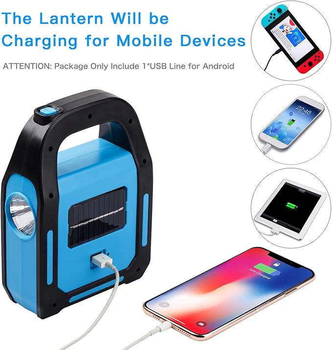 4 Pack 3 in 1 Solar USB Rechargeable Brightest COB LED Camping Lantern, Charging for Device, Waterproof Emergency Flashlight LED Light