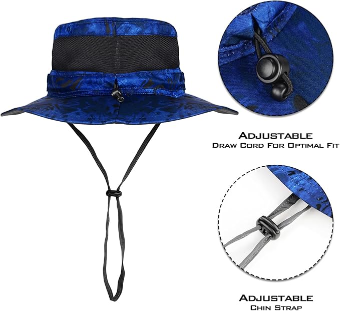 KastKing Sol Armis UPF 50 Boonie Hat - Sun Protection, Fishing, Beach & Hiking, Paddling, Rowing, Kayaking