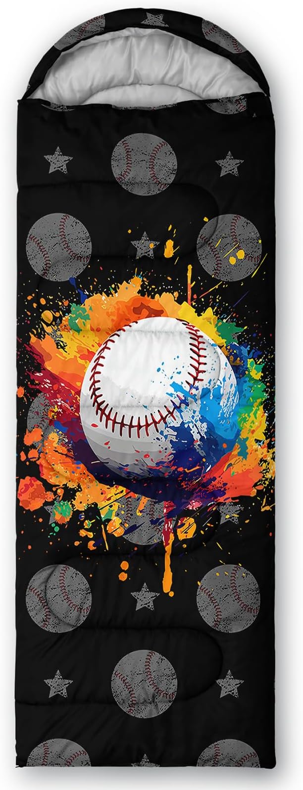 QOOMO Camping Sleeping Bags,3 Season Warm & Cool Weather,Lightweight,Waterproof Sleeping Bags for Adults & Kids,Traveling,and Outdoors,Camping Gear Equipment