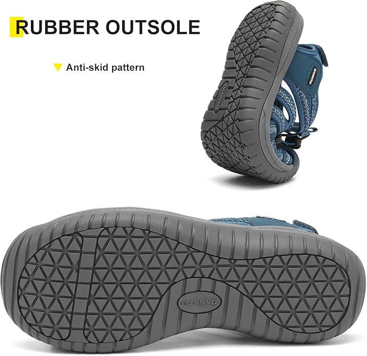 Dannto Women's Closed Toe Hiking Sandals Walking Water Sandal Comfort Athletic Sport Outdoor Sandals