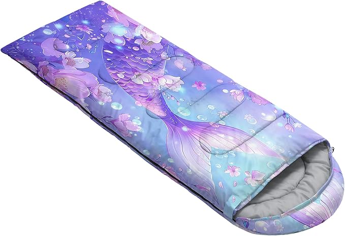 Sea Turtle Sleeping Bag for Kids Boys Girls,Ocean Themed Camping Gear,Waterproof Compact Sleeping Bag for Camping Backpacking Outdoor Hiking.