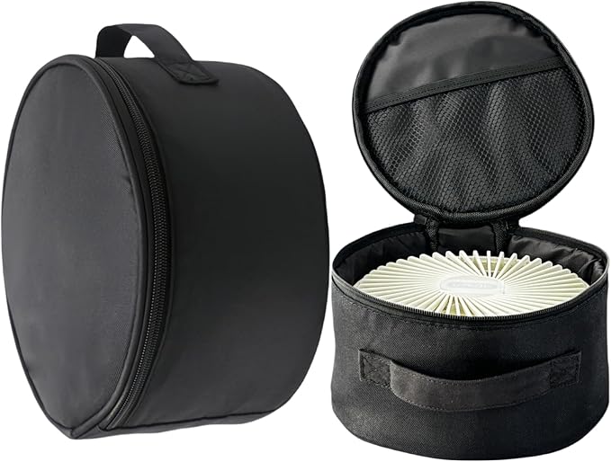 Portable Folding Telescopic Fan Storage Bag, Waterproof Foldaway Standing & Table Fan Hand Bag Case Suitable for P9,P9S,P10,P11,Q7,N97,N98 (Black)