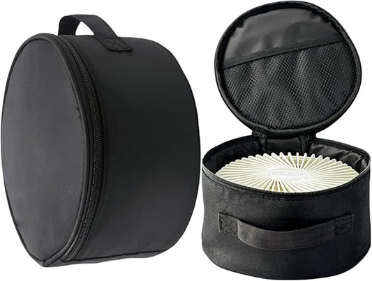 Portable Folding Telescopic Fan Storage Bag, Waterproof Foldaway Standing & Table Fan Hand Bag Case Suitable for P9,P9S,P10,P11,Q7,N97,N98 (Black)
