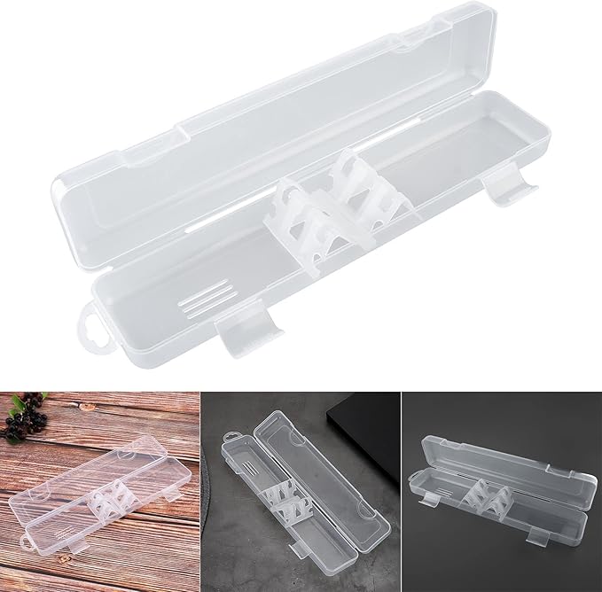 OriGlam Transparent Tableware Storage Case, Portable Flatware Utensil Box, Clear Cutlery Organziers Container for Spoon Fork Chopsticks for Travel Camping Picnic (A)