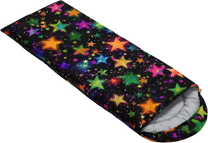 Kids Sleeping Bag for Boys Girls,3D Basketball Print-Lightweight Warm Portable Outdoor Indoor-Waterproof Cold Weather Resistant Sleeping Bag for Camping Hiking