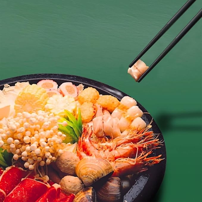 100 Pairs Fiberglass Sushi 24cm/9.4 Inch Chopsticks, Dishwasher Safe, Japanese Style Non-Slip, for Restaurant & Party, Black Ivy.