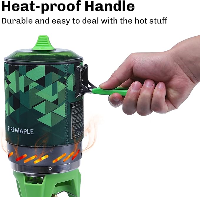 Fire-Maple Fixed Star 2 Backpacking and Camping Stove System - Outdoor Propane Camp Cooking Gear, Portable Pot/Jet Burner Set, Ideal for Hiking, Trekking, Fishing, Hunting Trips and Emergency Use