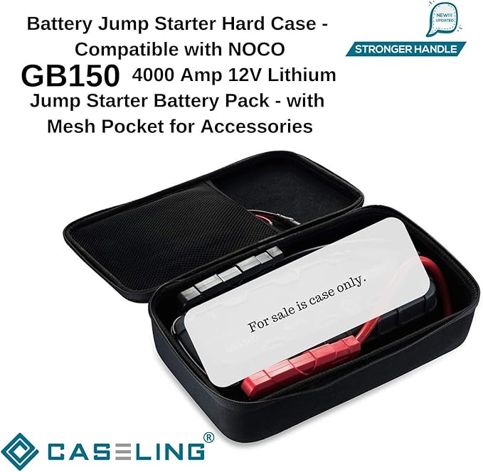 Eva Protection Case - 13.5" x 8.3" - Hard Shell Case for Boost Pro GB150 3000A UltraSafe Car Battery Jump Starter - for Storage and Travel