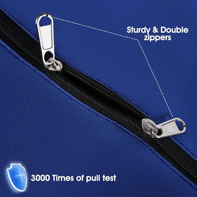 6 Pack Moving Bags Heavy Duty Extra Large 90L, College Packing Bags for Moving Clothes, Moving Supplies & Boxes with Zippers and Handles, Storage Bags Moving Totes Camping Essentials (Blue)