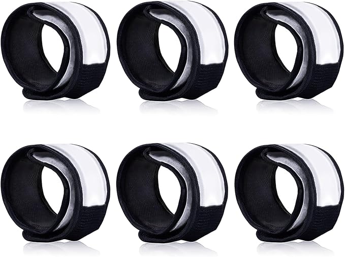 6 PCS LED Reflective Gear, LED Wristbands, LED Light Up Wristbands for Walking, Running, Jogging, Concerts, Sports, Camping, Sporting Events, Party, Rave Accessories