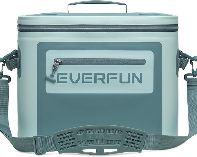 EVERFUN Soft Cooler 30 Can, Portable Insulated Small Cooling Lunch Box for Men and Women, Leakproof Ice Chest Bag for Travel, Beach, Camping, Beverage, Boating, Fishing, Tailgating, Work and Picnic