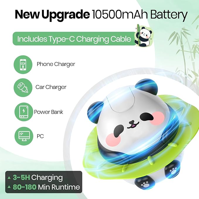 Portable Camping Shower, 10500mAh Camp Shower with 3 Spray Modes, IPX7 Waterproof Outdoor Shower, Perfect for Hiking, Beach, Pets & Car Wash