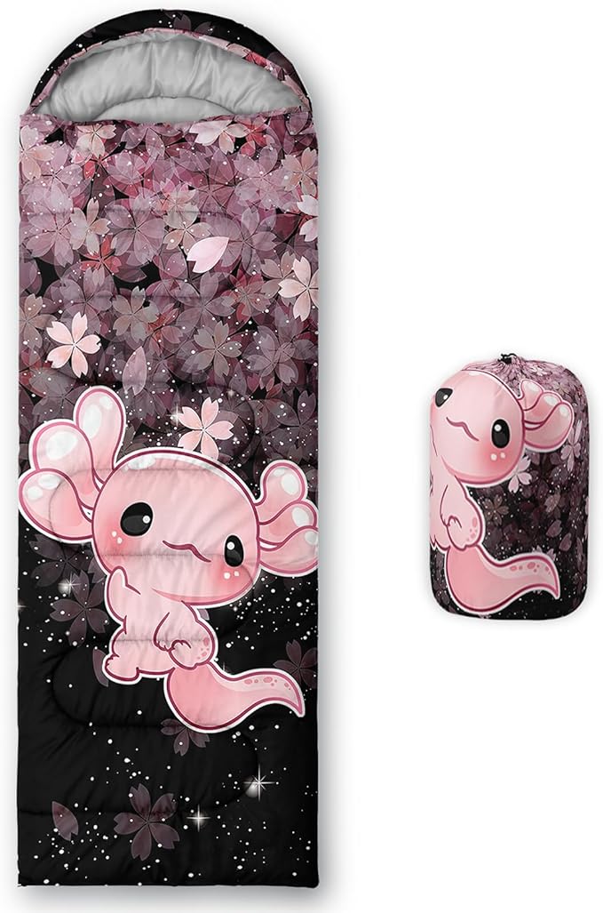 QOOMO Camping Sleeping Bags,3 Season Warm & Cool Weather,Lightweight,Waterproof Sleeping Bags for Adults & Kids,Traveling,and Outdoors,Camping Gear Equipment