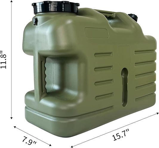 5 Gallon Water Container with Spigot, Portable Camping Water Jug, BPA Free Emergency Water Storage Tank for Outdoor Hiking Camping Vehicle Car Picnic Supplies
