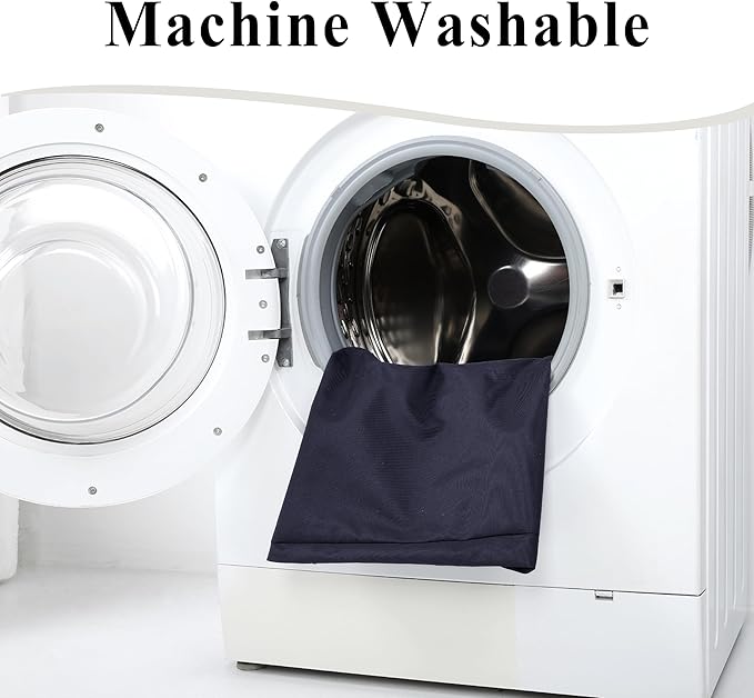 Outdoor Chair Cushions Set of 2, Waterproof Foam Patio Seat Cushions with Ties for Garden Sofa & Dining Furniture, 3-Year Color Fastness, 18x18x3 Inch, Grey