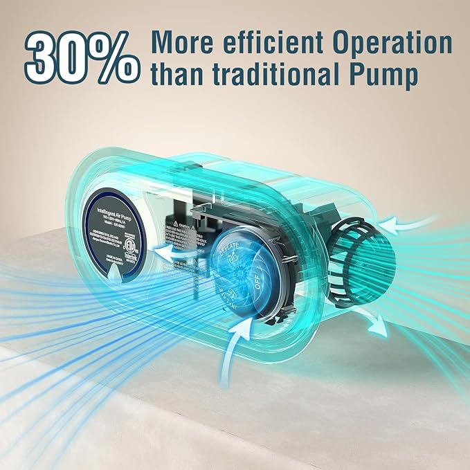 Air Mattress 18", Twin Air Bed with Soft Flocked Top and Portable Carry Bag, Twin Air Mattress with Built in Pump Raised for Guest, Office, Camping (Black)