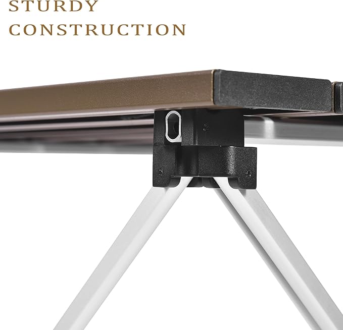 Grope Small Folding Camping Table with Aluminum Table Top, Beach Table for Sand with Carrying Bag,Prefect for Outdoor,Picnic,BBQ,Cooking,Festival