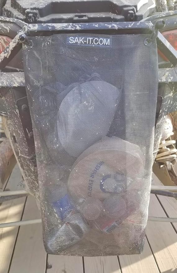 SAK-IT Scrap SAK Off Road Trash Bag. Fits SxS, ATV, Rock Crawler, Mud Truck, Golf Cart, Boat, UTV. Universal Fit for Polaris, Kawasaki, Honda, Jeep.