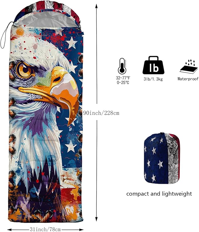 Print sleeping bag,sleeping bags,Outdoor Camping Sleeping Bag，Suitable For Children Boys And Girls Portable,Waterproof,Compact And Lightweight,Great For Outdoor Camping,Backpacking And Hiking