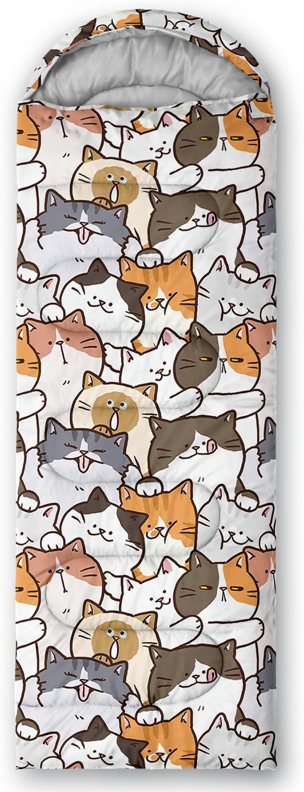 QOOMO Camping Sleeping Bags,3 Season Warm & Cool Weather,Lightweight,Waterproof Sleeping Bags for Adults & Kids,Traveling,and Outdoors,Camping Gear Equipment