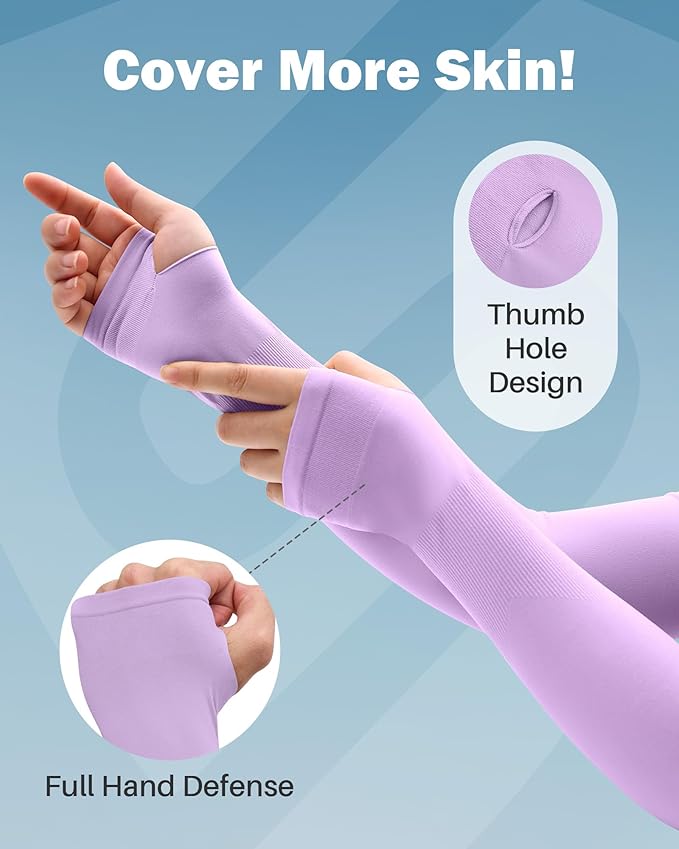 Arm Sleeves for Men Women UV Sun Protection Compression Arm Warmer Tattoo Cover Up, Sports Golf Cooling Sleeves