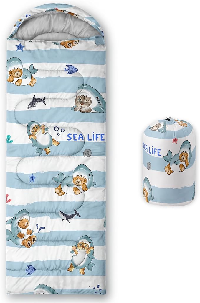 CVHOUSE Camping Sleeping Bags,3 Season Warm & Cool Weather,Lightweight,Waterproof Sleeping Bags for Adults & Kids,Traveling,and Outdoors,Camping Gear Equipment