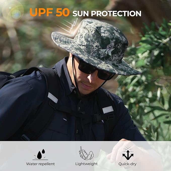 KastKing Sol Armis UPF 50 Boonie Hat - Sun Protection, Fishing, Beach & Hiking, Paddling, Rowing, Kayaking