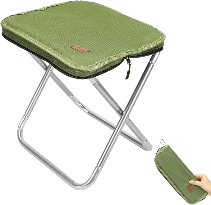 Camping Stool，Portable Foldable Stool aldult Collapsible Stool Chairs Fishing for Outdoor Hiking 300 LBS Load