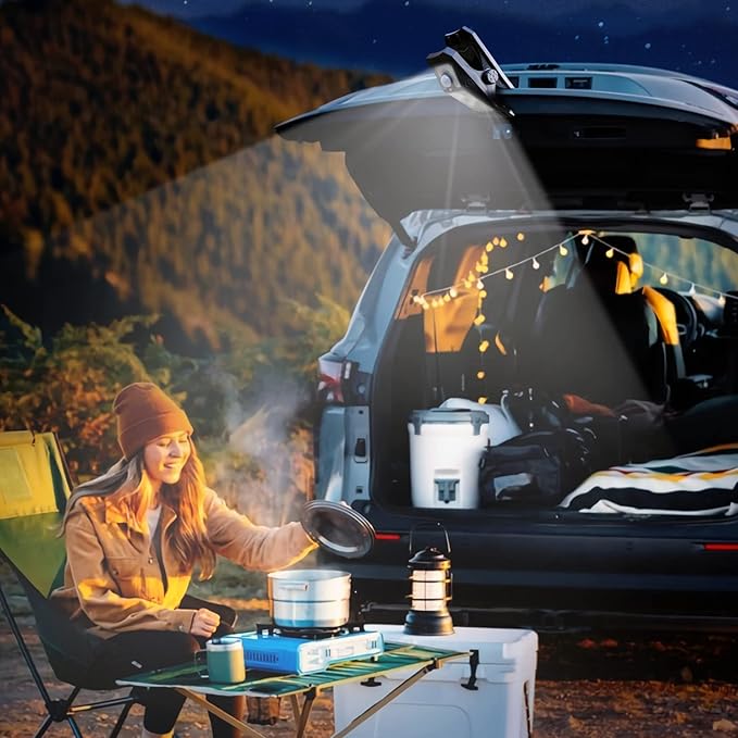 Tryme 118Leds Solar Lights Outdoor Clip Motion Sensor Lights Security Light 3 Modes, 3 Color Temperature, Solar Powered, USB Charging (2 Pack)