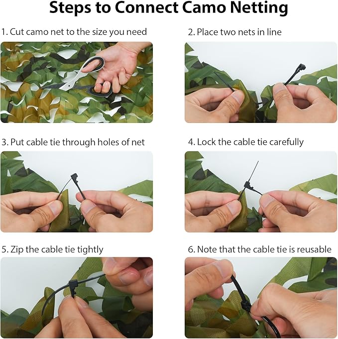 Camo Netting Camouflage Netting 20x20 10x20 10x10 Bulk Roll Burlap Camo Tarp Sunshade Net for Hunting Blind Dinosaur Birthday Jungle MilitaryTheme Party Decoration Camping Shooting