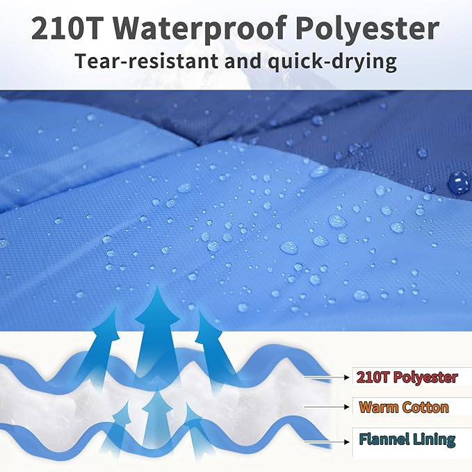 GEERTOP Flannel Sleeping Bag for Adults XXL 4 Season, 0 Degree Sleeping Bag for Winter Cold Weather