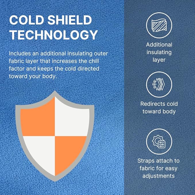 FlexiKold Reusable Gel Large Ice Pack with Straps – Cold Compress Gel Cold Pack for Injuries – Flexible Medical Ice Wrap for Back, Shoulders, Legs, Knees, Sciatica, Muscle Pain – Standard