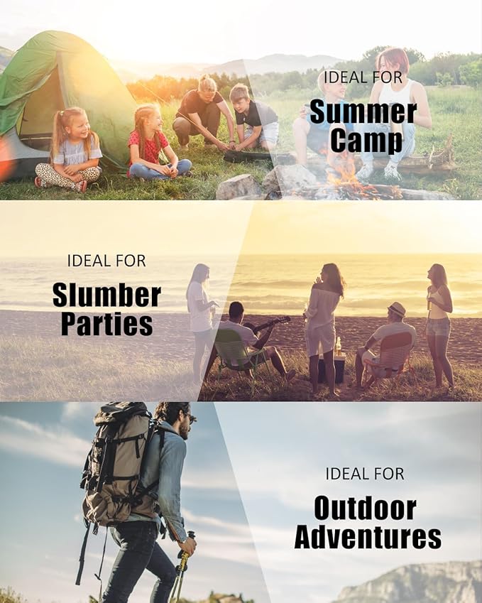 Sleeping Bags for Adults Backpacking Lightweight Waterproof- Cold Weather Sleeping Bag for Girls Boys Mens for Warm Camping Hiking Outdoor Travel Hunting with Compression Bags