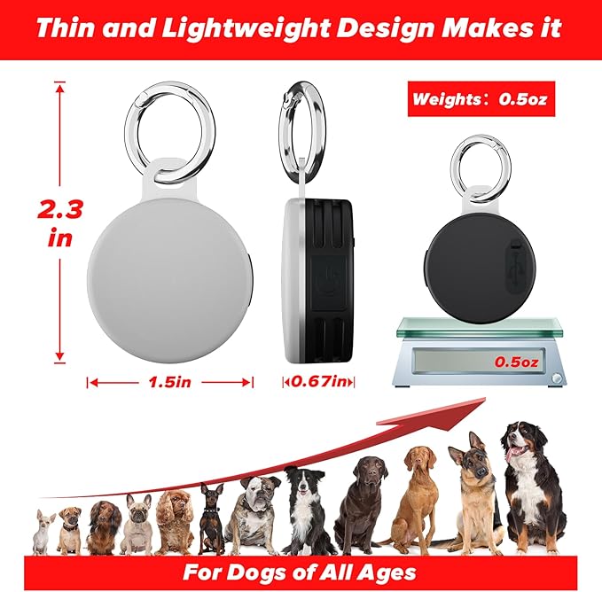 Dog Collar Light, 4 Modes Dog Lights for Night Walking, Rechargeable Dog Light, IP68 Waterproof Dog Walking Light, Clip on Light for Dog Collar to See Dogs at Night(2 Pack)