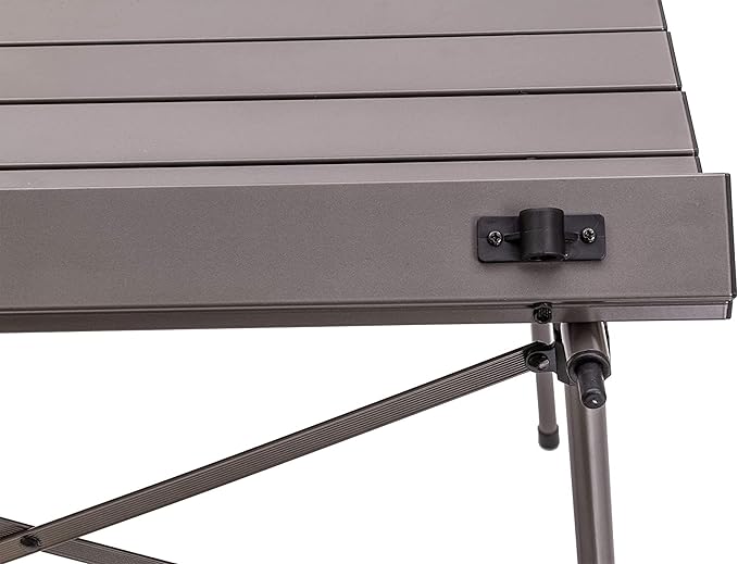 ALPS Mountaineering Aluminum Roll-Top Camp Table with Fast Setup and Compact Storage