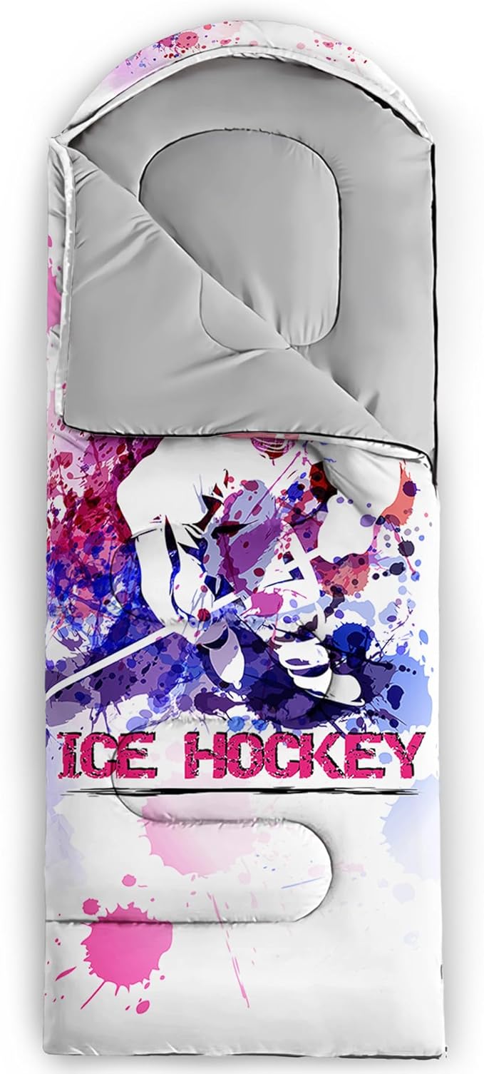 QOOMO Camping Sleeping Bags,3 Season Warm & Cool Weather,Lightweight,Waterproof Sleeping Bags for Adults & Kids,Traveling,and Outdoors,Camping Gear Equipment