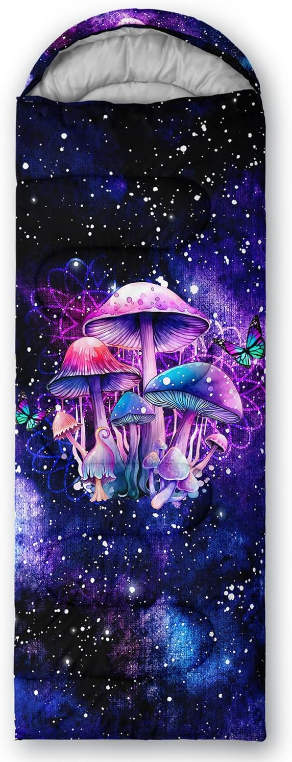 Sleeping Bags for Adults and Kids Backpacking Camping Sleeping Bags for Girls and Boys Lightweight Waterproof Cold/Warm 3-Season