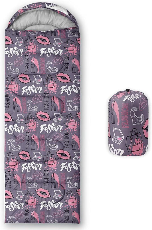 QOOMO Camping Sleeping Bags,3 Season Warm & Cool Weather,Lightweight,Waterproof Sleeping Bags for Adults & Kids,Traveling,and Outdoors,Camping Gear Equipment