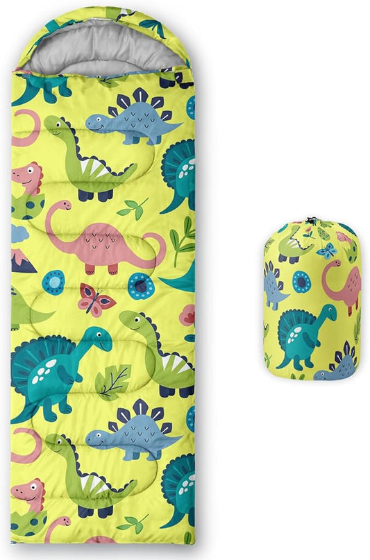 Sleeping Bags for Adults and Kids Backpacking Camping Sleeping Bags for Girls and Boys Lightweight Waterproof Cold/Warm Sleeping Bag for Season Camping Essentials Outdoor Travel with Compression Bags