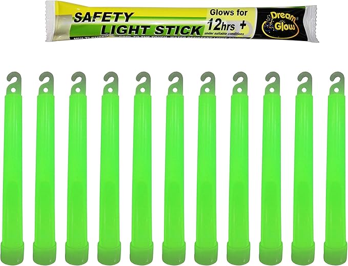 Industrial Grade Glow Sticks(12-90PCS) 6 inches Ultra Bright Emergency Light Sticks for Camping Accessories Hurricane Supplies,Earthquake, Survival Kit More Lasts Over 12 Hours……