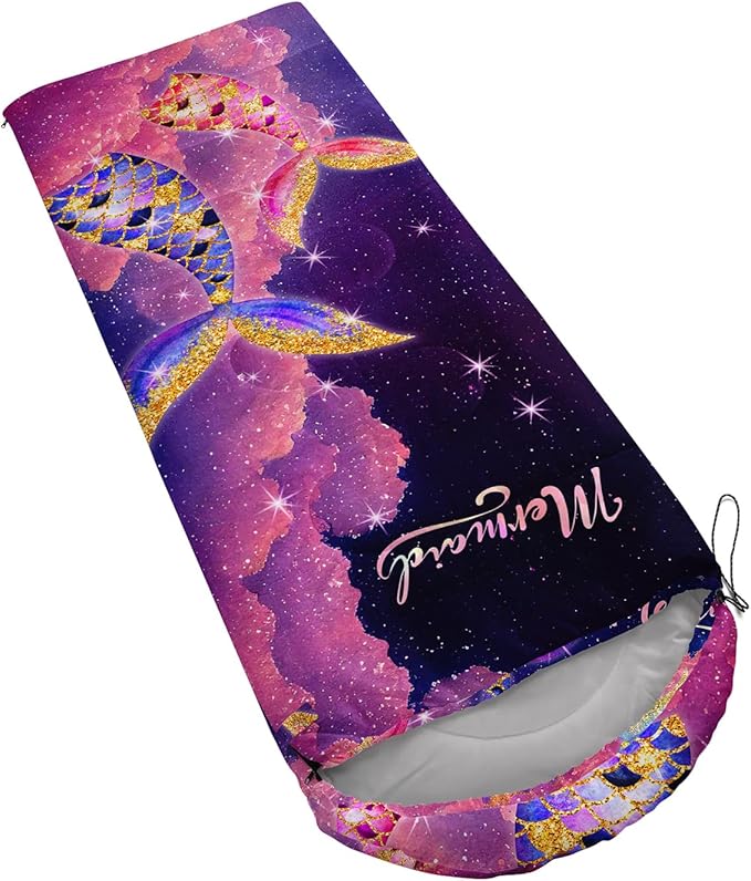 Sleeping Bags for Adults and Kids Backpacking Camping Sleeping Bags for Girls and Boys Lightweight Waterproof Cold/Warm 3-Season