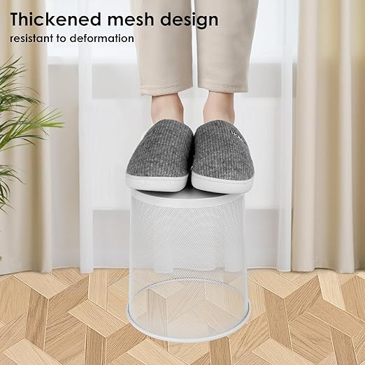 Office Mesh Trash Cans (10-Pack 6 Gal),Open Metal Wire Wastebaskets, Mesh Office Garbage Can, Waste Basket Trash Can for Near Desk,Recycling Garbage Container Bin for Home,School