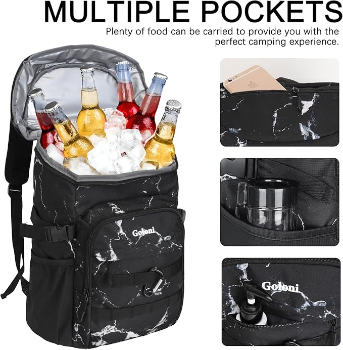 Cooler Backpack Insulated Leak Proof,Small Soft Coolers Bag for Men and Women Camping,Travel,Beach,Hiking,Picnic