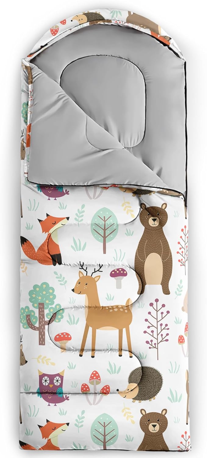 Axolotl Unicorn Sleeping Bag for Kids Boys Girls–Lightweight Warm Cold Weather Sleeping Bags,Waterproof Portable Sleeping Bag with Compression Sack for Camping Backpacking Outdoor Indoor