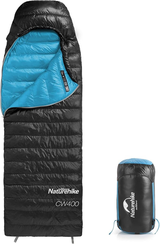 Naturehike Ultralight Down Sleeping Bag, 650FP Backpacking Sleeping Bag for Adults, 42℉ Waterproof Sleeping Bags for Camping, Hiking, Traveling with Compression Sack