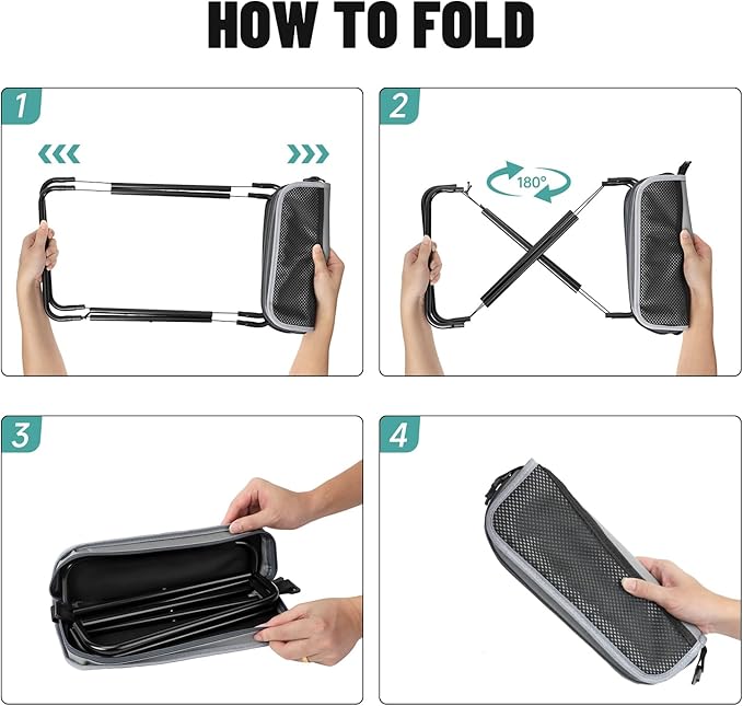 Camping Stool，Portable Foldable Shoulder Bag Stool Adult Collapsible Chairs for Fishing Outdoor Hiking 300 LBS Load