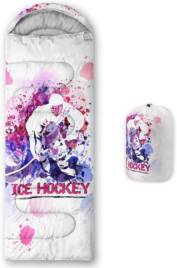 QOOMO Camping Sleeping Bags,3 Season Warm & Cool Weather,Lightweight,Waterproof Sleeping Bags for Adults & Kids,Traveling,and Outdoors,Camping Gear Equipment