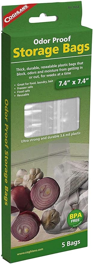 The RATSACK Ultralight Camping Bundle - Rodent Proof Dry Bag for Backpacking - Bear Bag Food Storage for Camping with Coghlans Odor Proof & Waterproof Bag, Survival Utility Rope and Carabiner (Medium)